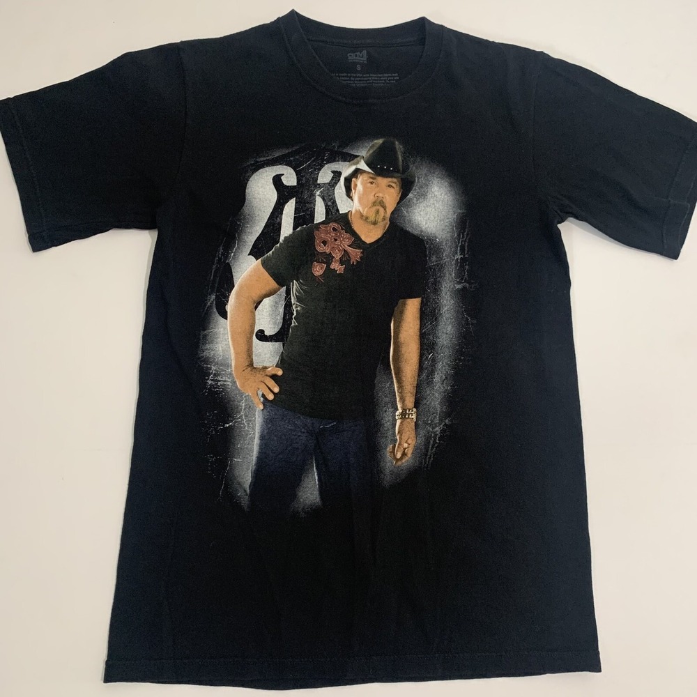 Trace Adkins Black T-Shirt Songs and Stories Tour 2012 Anvil Cotton Men Small